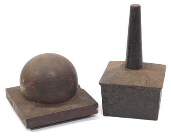 (2) Fence post finials