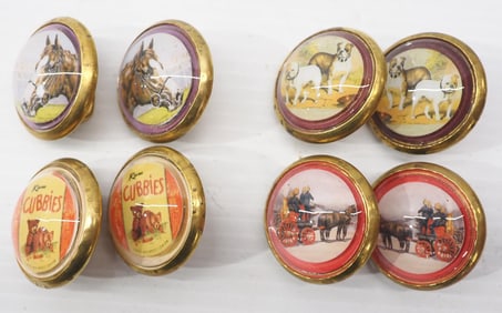 (4) Sets of horse harness rosettes