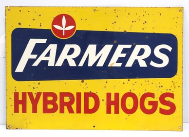 Farmers Hybrid Hogs sign