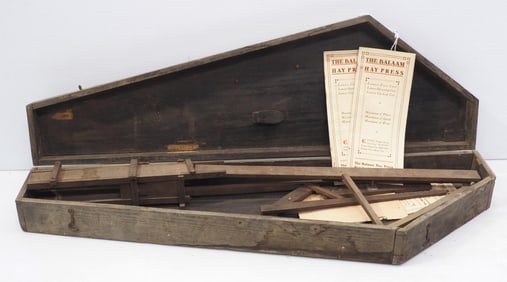 Salesman sample wooden Balaam Hay Press