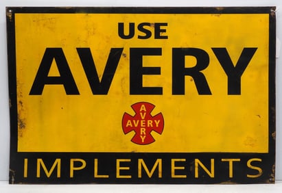 Use Avery Implements sign