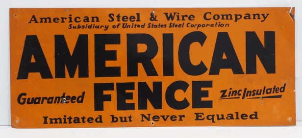 American Fence sign