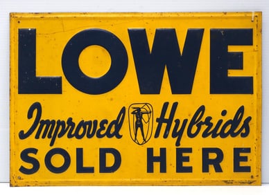 Lowe Improved Hybrids Sold Here sign