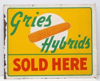 Gries Hybrids Sold Here sign