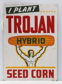 I Plant Trojan Hybrid Seed Corn sign