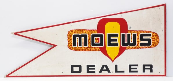 Moews Dealer banner-shape sign