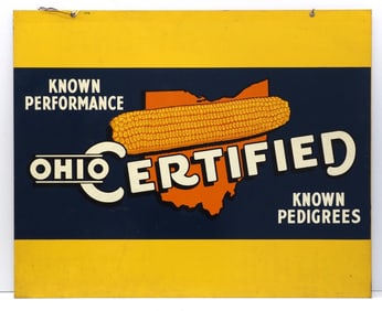 Ohio Certified seed corn sign with great color!