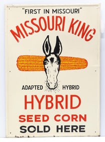 Missouri King Hybrid Seed Corn Sold Here sign