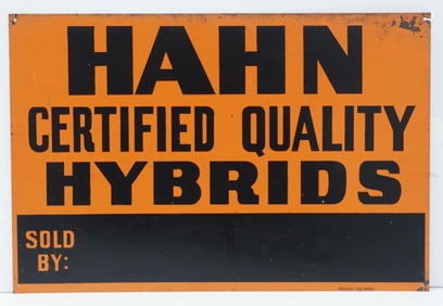 Hahn Certified Quality Hybrids dealer sign