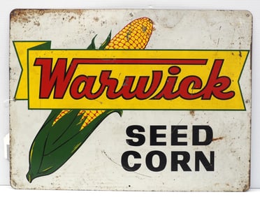 Warwick Seed Corn sign