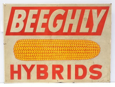 Beeghly Hybrids reflective sign