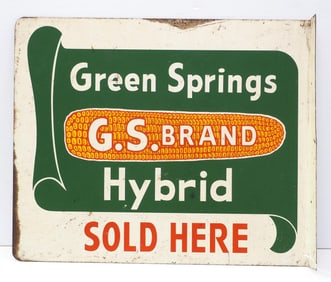Green Springs Hybrid Sold Here sign