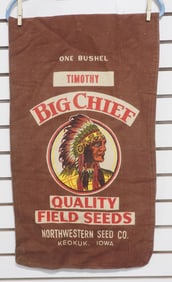 Big Chief Quality Field Seeds cloth seed bag