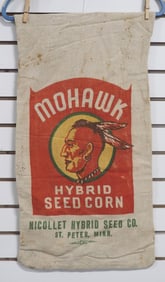Mohawk Hybrid Seed Corn cloth seed bag