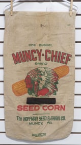 Muncy-Chief Seed Corn cloth seed bag