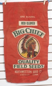 Big Chief Quality Field Seeds cloth seed bag