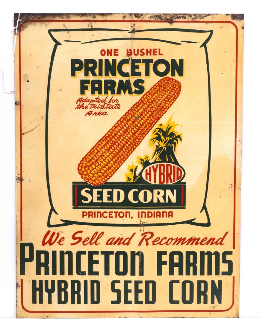 Princeton Farms Hybrid Seed Corn sign (1 of 2)