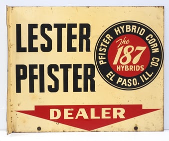Lester Pfister Dealer sign