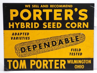 Porter's Hybrid Seed Corn sign