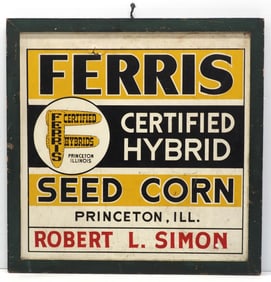 Ferris Certified Hybrid Seed Corn dealer sign