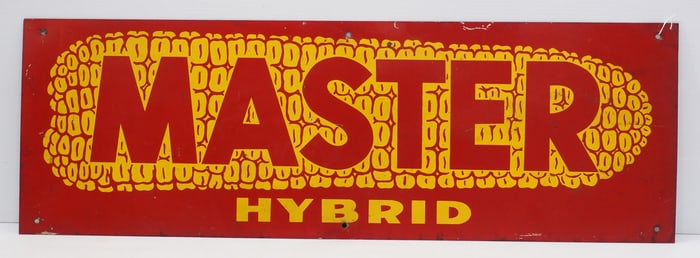 Master Hybrid seed corn sign