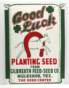 Good Luck Planting Seed sign