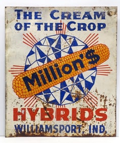 Million's Hybrids "The Cream of the Crop" sign