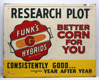 Funk's G Hybrids Research Plot sign