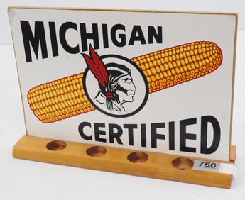 Michigan Certified stand-up sign