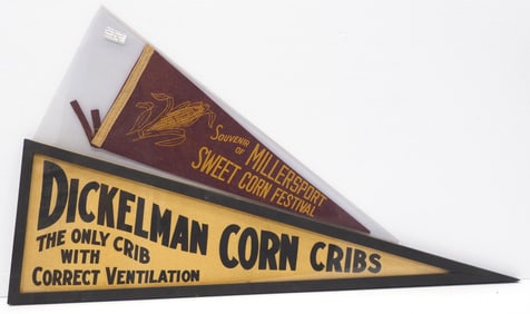 (2) Cloth advertising pennants