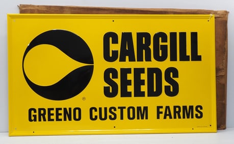 NOS Cargill Seeds, Greeno Custom Farms sign