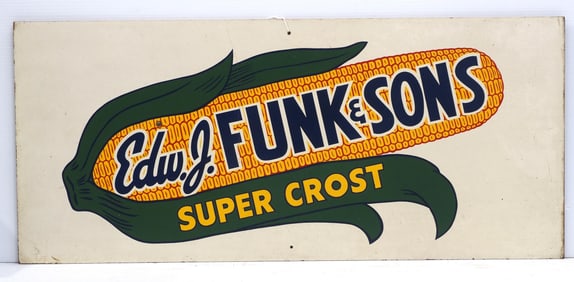 Edw. J. Funk & Sons Super Crost sign