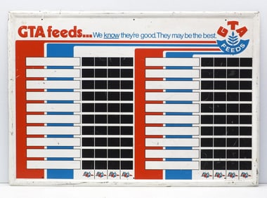 GTA Feeds price board sign
