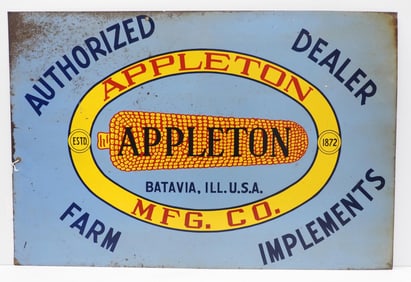 Appleton Mfg. Co. Authorized Dealer sign