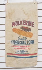 Wolverine Quality Hybrid Seed Corn cloth seed bag