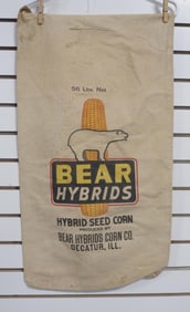 Bear Hybrid Seed Corn cloth seed bag