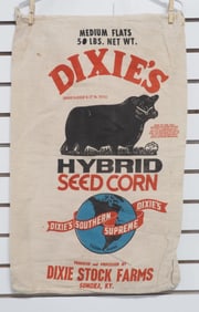 Dixie's Hybrid Seed Corn cloth seed bag
