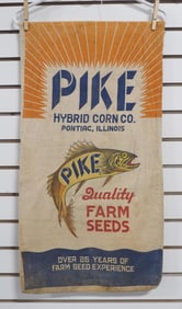Pike Hybrid Seed Corn Co. cloth seed bag