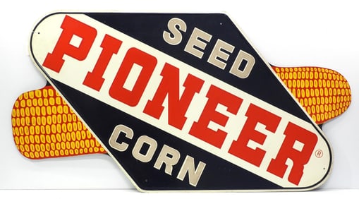 Pioneer Seed Corn reflective sign