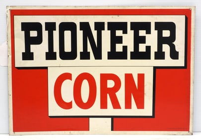 Pioneer Corn sign, marked Donaldson
