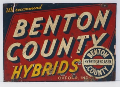 Benton County Hybrids sign