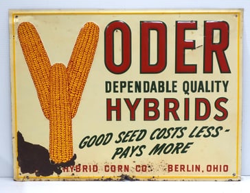 Yoder Hybrids sign