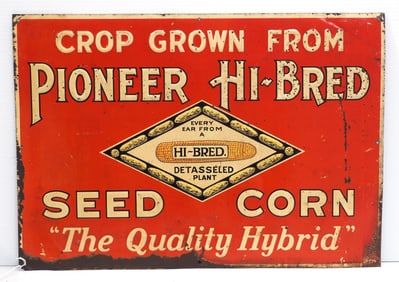 Pioneer Hi-Bred Seed Corn sign