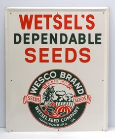 Wetsel's Dependable Seeds sign