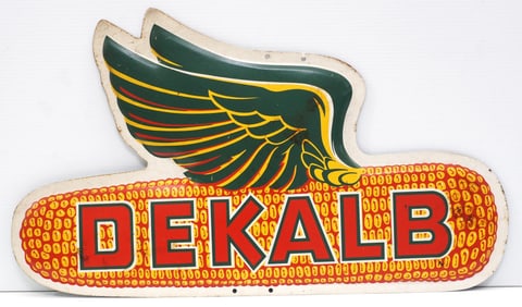 DeKalb flying ear of corn sign