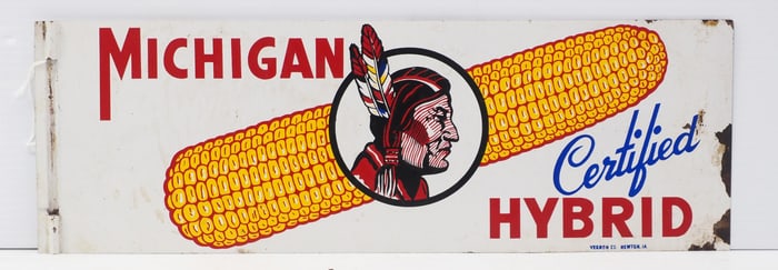 Michigan Certified Hybrids spinner sign
