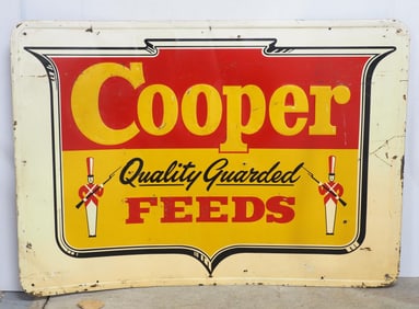 Cooper Quality Guarded Feeds sign