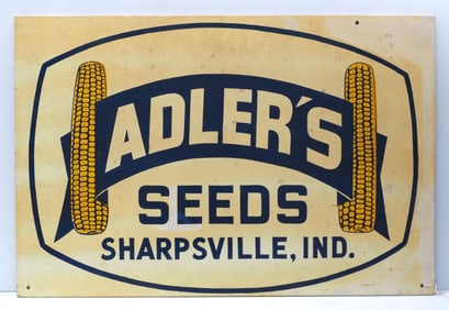 Adler's Seeds, Sharpsville, IND sign