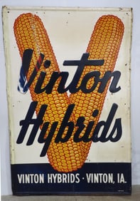 Vinton Hybrids seed corn sign