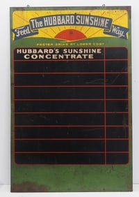 Feed The Hubbard Sunshine Way chalkboard sign